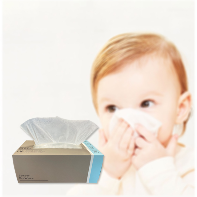 ultra thin soft bamboo private label baby facial cotton tissue 